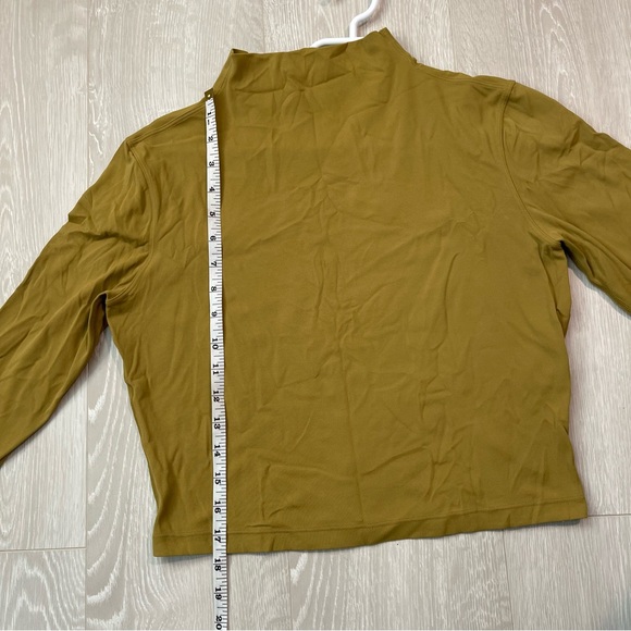 Lululemon All Aligned Mock Neck Long Sleeve Shirt Auric Gold size 10 - Picture 9 of 13
